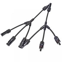 Conector Mc4 3 Vias 3X1 Painel Energia Solar Tipo Y Cabo