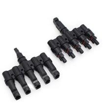 Conector MC4 5 Vias 5x1 40A Ligação Painel Energia Solar