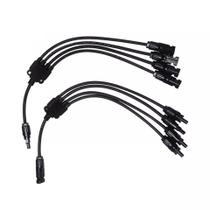 Conector MC4 Cabo Tipo Y 4 vias 4x1 Painel Energia Solar
