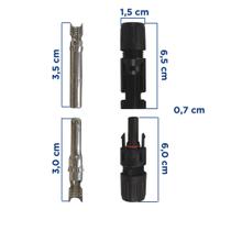 Conector MC4 IP67 Solar Fotovoltaico PAR Soprano Conector MC4 IP67 Solar Fotovoltaico PAR Soprano
