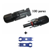 Conector MC4 Painel Energia Solar (Kit 100 Pares)