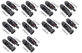 Conector Mc4 Painel Solar Cabo 2,5 A 6mm 30a Oferta C/10pç Conector Mc4 Painel Solar Cabo 2,5 A 6mm 30a Oferta C/10pç