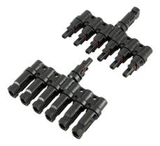 Conector MC4 Snetec T6 6x1 Vias 30A 1000V DC Painel Solar Conector MC4 Snetec T6 6x1 Vias 30A 1000V DC Painel Solar