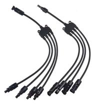 Conector MC4 Snetec Y4 4x1 Vias 4mm 30A 1000V Painel Solar Conector MC4 Snetec Y4 4x1 Vias 4mm 30A 1000V Painel Solar
