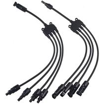 Conector MC4 Snetec Y4 4x1 Vias 4mm 30A 1000V Painel Solar Conector MC4 Snetec Y4 4x1 Vias 4mm 30A 1000V Painel Solar