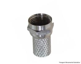 Conector Metalico C/Rosca Rg6 c/100pçs