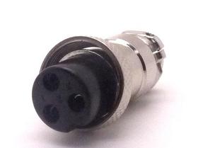 Conector Mike 3 Vias Fêmea JL33053 - Jiali