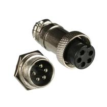 Conector Mike 5 Vias Circular Macho E Fêmea Conector Mike 5 Vias Circular Macho E Fêmea