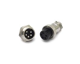 Conector Mike 5 Vias Macho para Painel e Fêmea para Cabo LS-3004/3011 / JL33053/JL33054