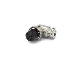 Conector Mike 7 Vias 90º Fêmea JL33056 - Jiali