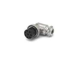 Conector Mike 8 Vias 90º Fêmea JL33056 - Jiali