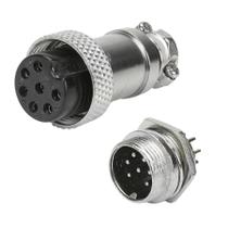 Conector Mike Conjunto Femea / Macho 7 vias Conector Mike Conjunto Femea / Macho 7 vias