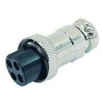 Conector Mike Fêmea 4 Vias para Cabo - Conexão Segura e Prática