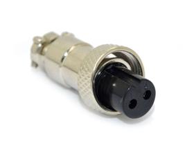 Conector Mini Mike 2 vias Plug Fêmea - YLF002/2P