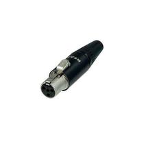 Conector Mini Xlr Femea Tiny Rean By Neutrik 4 Pinos Rt4Fc-B