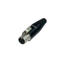 Conector mini xlr femea tiny rean by neutrik 4 pinos rt4fc-b