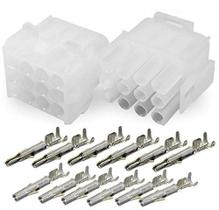 Conector Molex MLX 20A 12 pinos 14-20 AWG com trava Conector Molex MLX 20A 12 pinos 14-20 AWG com trava