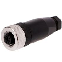 Conector montavel m12 4 pinos femea reto pg7 Conector montavel m12 4 pinos femea reto pg7