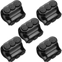 Conector multicabo isolado Kanayu, 3 portas, preto, 5 unidades