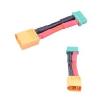 Conector Multiplex Adaptador de Bateria, XT60 para MPX Feminino, 14awg, 4cm, 2 Pack