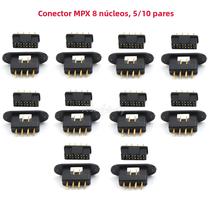 Conector Multiplex De 8 Pinos Macho E Fêmea MPX 5 10 Pares Para Transmissão De Sinal Com Baixa Conector Multiplex De 8 Pinos Macho E Fêmea MPX 5 10 Pares Para Transmissão De Sinal Com Baixa