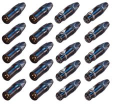 Conector Neutrik NC3FXX-B Feminino XLR e NC3MXX-B Masculino XLR Conector Neutrik NC3FXX-B Feminino XLR e NC3MXX-B Masculino XLR