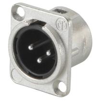 Conector neutrik nc3md-l-1 xlr painel macho 3 polos Conector neutrik nc3md-l-1 xlr painel macho 3 polos