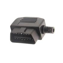 Conector Obd2 90 graus macho 12 volts montável 16 Pinos