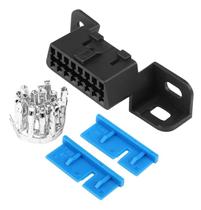 Conector Obd2 Femea Aberto para Adaptação com Pinos e Suporte