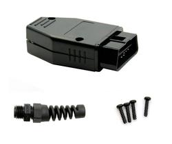 Conector Obd2 Macho com 16 Pinos para Montar Reparo Personalização Cabo Automotivo