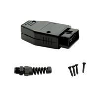 Conector Obd2 Macho Tomada J1962 Montável c Capa -Kit 5 unid