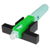 Conector Óptico Fast Connector T-Rosca Tipo Boot SC-APC Verde Monomodo