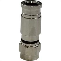 Conector P/Crimpar Compressao Rg-06 - Kit C/10 Unidades