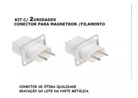 Conector P/ Magnetron Filamento-Kit 2 Unidades para Micro-ondas -Novo