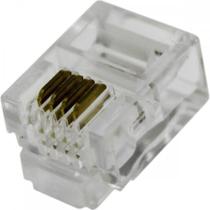 Conector P/Telefonia Modular Rj11 . / Kit C/ 20 Unidades