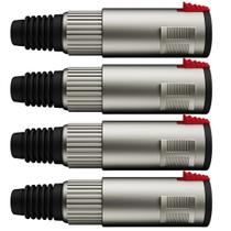 Conector P10 1/4 Femea Linha Trs Wc 197 Wireconex 04 Unidades Conector P10 1/4 Femea Linha Trs Wc 197 Wireconex 04 Unidades