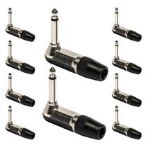 Conector P10 Macho Linha Mono Metal 90 Graus Storm F108 Conector P10 Macho Linha Mono Metal 90 Graus Storm F108