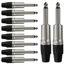 Conector P10 Macho Linha Mono Wc 1112 Wireconex 10 Unidades F108 Conector P10 Macho Linha Mono Wc 1112 Wireconex 10 Unidades F108