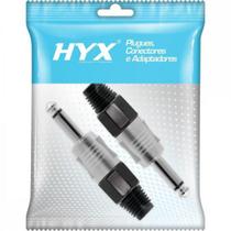 Conector P10 Macho Mono Niquelado HJ001M HYX - PCT / 2