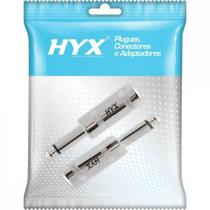 Conector P10 Macho Mono Niquelado HJ014M HYX - PCT / 2