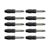 Conector P10 Mono Preto Wc153 10 Un Wireconex