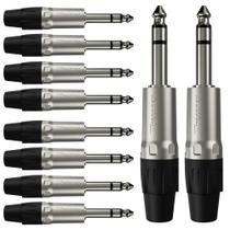 Conector P10 Stereo Macho Wc 1123 Wireconex 10 Unidades F108