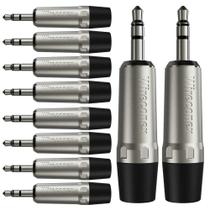 Conector P2 Stereo 3,5mm Plt Wc 1323 Trs Wireconex 10 Unidades F108