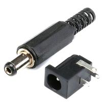 Conector P4 Fêmea para Placa de Circuito PCB + Plug P4 Macho 2.1mm