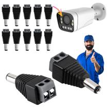 Conector P4 Macho Borne Alimentação Câmeras Cftv 10 Unidades Conector P4 Macho Borne Alimentação Câmeras Cftv 10 Unidades