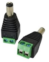 Conector P4 Macho com Borne para CFTV - Unitário