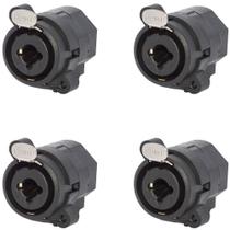Conector Painel Fêmea Xlr + Trs MXT- Kit 04 Unidades Conector Painel Fêmea Xlr + Trs MXT- Kit 04 Unidades