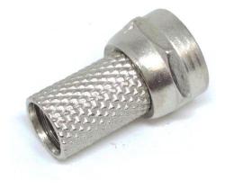 Conector para cabo antena comum/parabólica rg6 5 unidades Conector para cabo antena comum/parabólica rg6 5 unidades