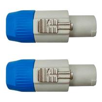 Conector Para Cabo Fêmea P/ac Corpo Cinza Wc 3 Fcb Wireconex 02 Unidades F108