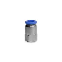 Conector Para Compressor Reta 1/8'' x 8mm Rosca Fêmea 20 Un